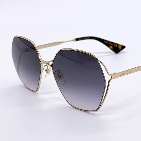 NEW GUCCI GG0818SA 001 WOMEN’S SUNGLASSES GUCCI GG0818SA GREY EYEWEAR GUCCI - Picture 6 of 14